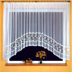 Tulle Arch Curtains For The Kitchen Photo