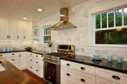 Kitchen Design With White Gas Stove