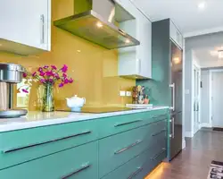 Warm colors in the kitchen interior