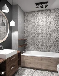 Bathroom Tiles With Ornament Photo