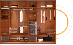 Wardrobes in the hallway in a modern style photo contents
