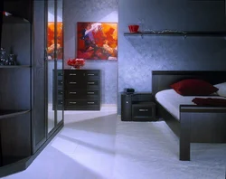 Bedroom lapis lazuli photo in the interior