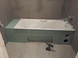 DIY plasterboard bathroom photo