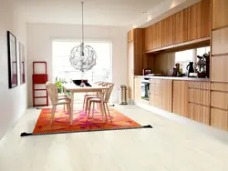 Light laminate in the kitchen interior