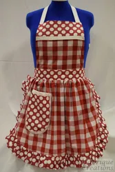 Photo of a beautiful apron for the kitchen with your own hands