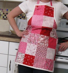 Photo of a beautiful apron for the kitchen with your own hands