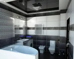 Photo of bathroom and toilet ceiling