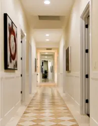 Photo Of Floors In The Hallway And Kitchen Made Of Porcelain Stoneware