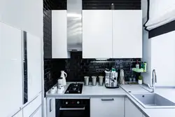 Черно Белая Кухня Дизайн В Хрущевке