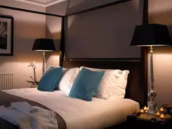 Table Lamps In The Bedroom In The Interior