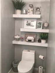 Shelves in the bathroom photo