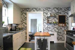 Kitchen renovation as wallpaper photo