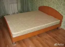 Double Bed With Mattress Photo