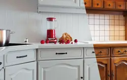 Пафарбаваць мэблю на кухні фота