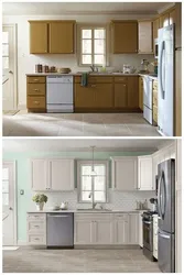 Repaint the kitchen a different color with your own hands photo