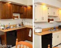 Repaint the kitchen a different color with your own hands photo
