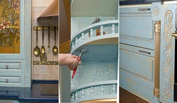 Repaint the kitchen a different color with your own hands photo