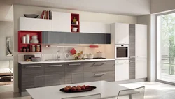 Kitchen design with large cabinets