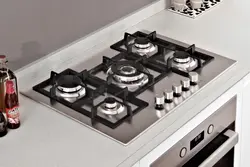 Gas hob photo in the kitchen