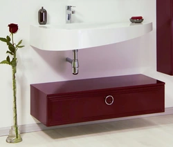 Bathroom sink with drawer photo