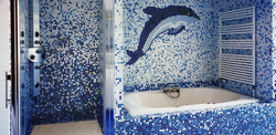 Ваннаға арналған мозаикалық пВХ панельдерінің фотосуреті
