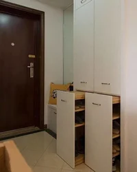 Hallway Design With Refrigerator In Apartment