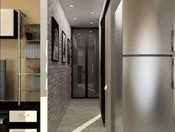 Дизайн прихожей с холодильником в квартире