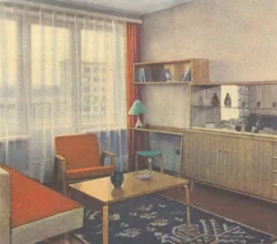 Interior of kitchens of the 70s