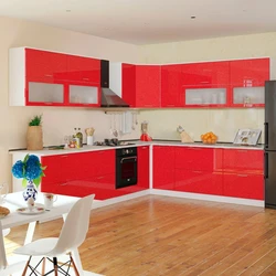 Kitchen Corner Red Design