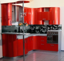 Kitchen Corner Red Design