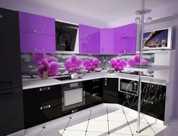Кухня дизайн орхидея