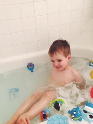 Boy In Bath Photo