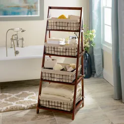 Floor-Standing Bathroom Rack Photo