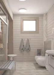 Bathroom Made Of Imitation Timber Photo