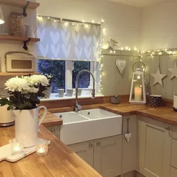 Garland in the kitchen interior