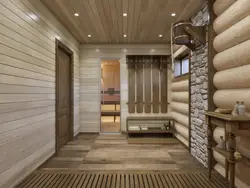 Hallway in the bathhouse interior