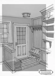 Interior Hallway Drawing