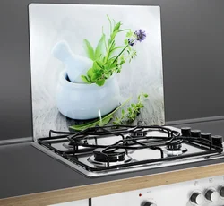 Heat-resistant panels for kitchen photo