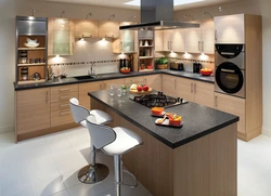 Kitchen diagonally photo