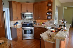 Kitchen diagonally photo