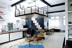 Apartment design with 5 meter ceilings
