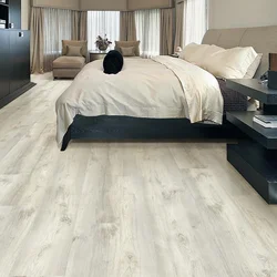 Laminate flooring in a bright bedroom photo