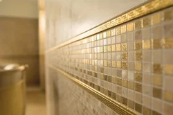 Ваннаға арналған алтын плиткалар фото алтын