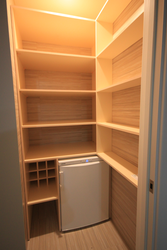 Storage room design in a panel apartment