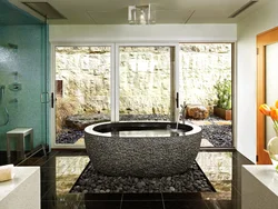 Bath With Natural Stone Photo