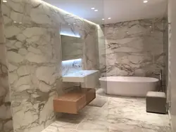 Bath with natural stone photo