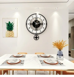 Modern clock for the kitchen photo