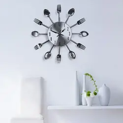 Modern clock for the kitchen photo