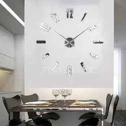 Modern clock for the kitchen photo