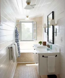 Bathroom Photo With Window Narrow
